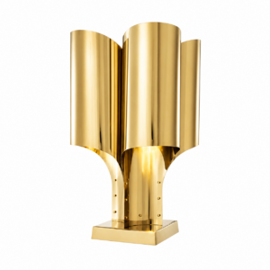 Aero Brass Lamp with Brass Shade