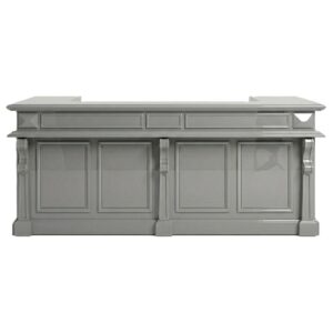 Marseille Grey Lacquer Bar Cabinet