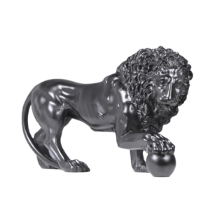 Medici Lion Nero Mable Bookend
