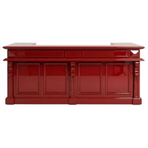Marseille Red Lacquer Bar Cabinet