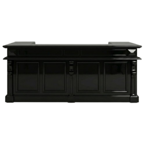 Marseille Black Lacquer Bar Cabinet