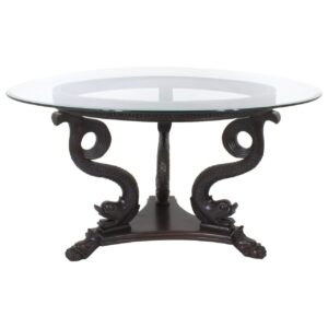Dolphine Antique Bronze Coffee Table