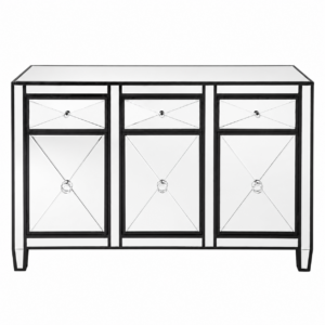 Apollo Mirror Black Buffet 128cm