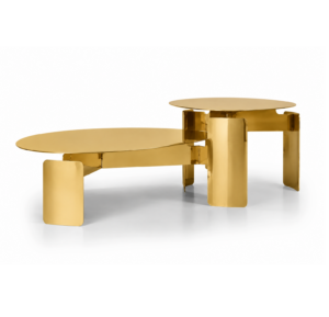 Mecano Gold Coffee Table Set