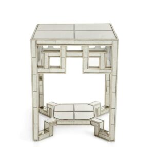 Horchow Antique Mirror Silver Sidetable