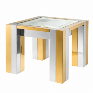 Milano Gold Chrome Sidetable