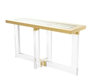 Trend Lucite Gold Console 150cm