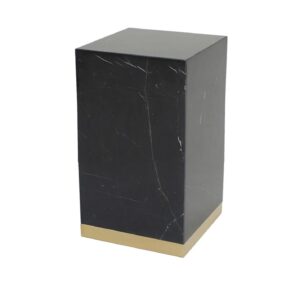 Gallery Black Marble Brass Pedestal 120cm