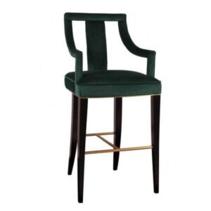 Polo Dark Green Velvet Counter Stool