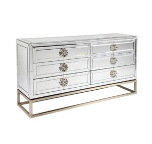 Rochester Antique Mirror Brass Dressing Cabinet