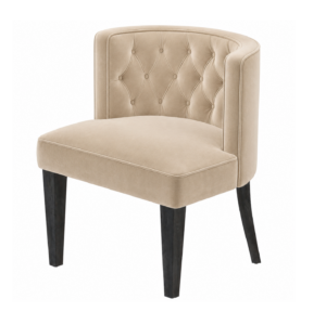 Savoy Beige Velvet Dining Chair