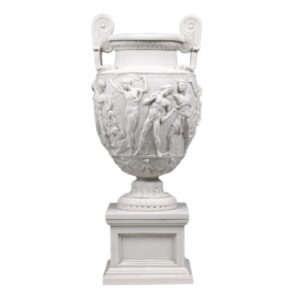 Townley Carrara Marble Pedestal Vase