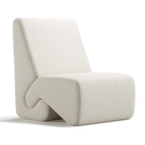 Modern abstract white chair design