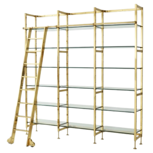 Compagnie Gold Glass Etagere