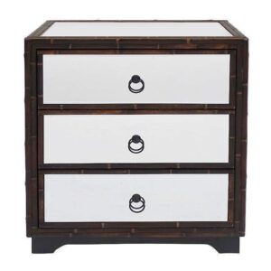 Boyd Brown Bamboo Mirror Bedside