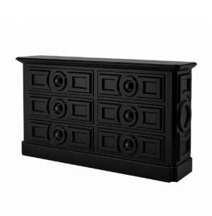 Elegancia Black Dressing Cabinet