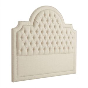Rialto Cream Linen Queen Headboard