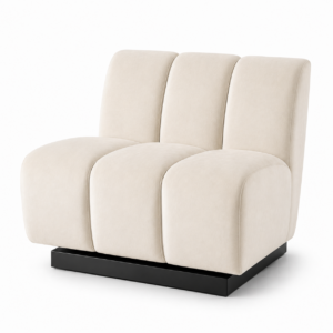 Residenza Cream Velvet Swivel Chair