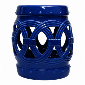 Ciclos Blue Ceramic Stool