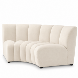 Residenza Cream Velvet Corner Modular Sofa