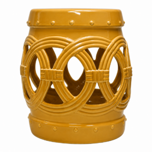 Ciclos Mustard Ceramic Stool