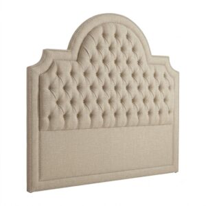 Rialto Beige Linen Queen Headboard