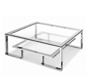 Mayfair Chrome Glass Coffee Table