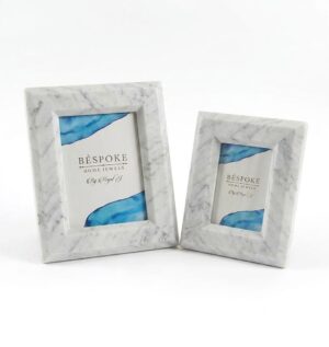 Bespoke Carrara Marble Photo Frame Set