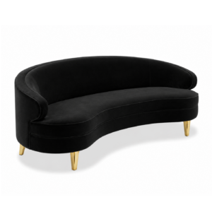 Pimlico Jet Black Velvet Sofa