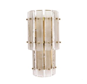 Aspen Frosted Glass Brass Wall Light