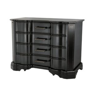 Beaux Black Bronze Chest Console
