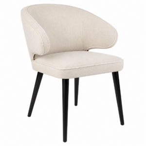Cardinal Off White Linen Dining Chair