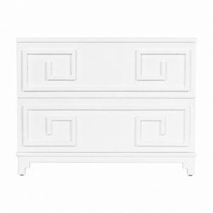 Pagoda White Lacquer Dressing Cabinet