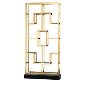 Lagonda Gold Smoked Glass Cabinet