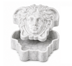 Medusa Carrara Marble Large Decor Box