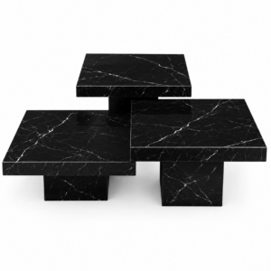 Missoni Nero Marble Coffee Table Set