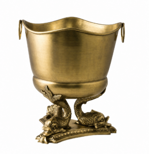 Majestic Koi Brass Champagne Cooler