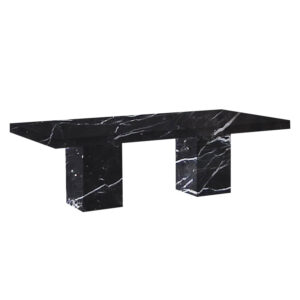 Italia Nero Marble Dining Table 250cm