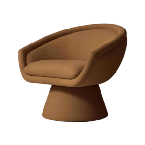 Escada Mocha Velvet Dining Swivel Chair