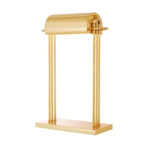 Fairfax Brass Table Lamp with Brass Shade