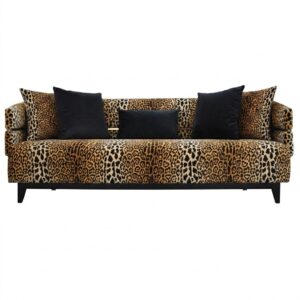 Cavalli Jaguar Velvet Sofa 227cm