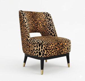 Cavalli Jaguar Velvet Accent Chair
