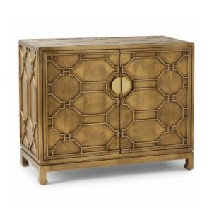 Fretwork Antique Brass Ash Cabinet