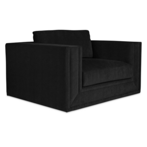 Menorca Black Velvet Archair Sofa