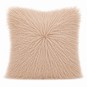 Nude Mongolian Fur Cushion 50cm