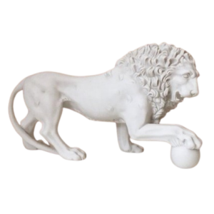 Medici Lion Carrara Mable Bookend