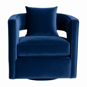 Siricco Blue Velvet Armchair