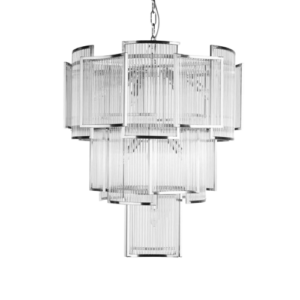 Glamour Crystal Chrome Chandelier