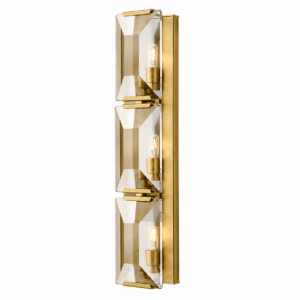 Harlow Crystal Brass Wall Light