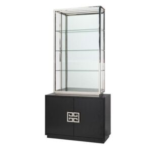 Nobu Black Ash Nickel Etagere